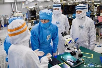 蘋果CEO庫克廣州之行 首站參觀歐非科技車間_科技_網(wǎng)